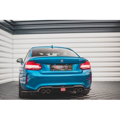 Maxton Design vložka zadního nárazníku pro BMW M2 F87, černý lesklý plast ABS
