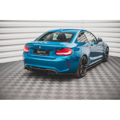 Maxton Design vložka zadního nárazníku pro BMW M2 F87, černý lesklý plast ABS