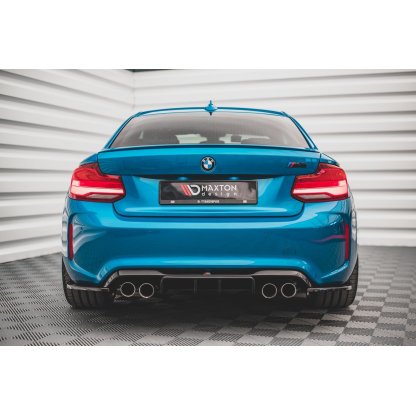 Maxton Design vložka zadního nárazníku pro BMW M2 F87, černý lesklý plast ABS