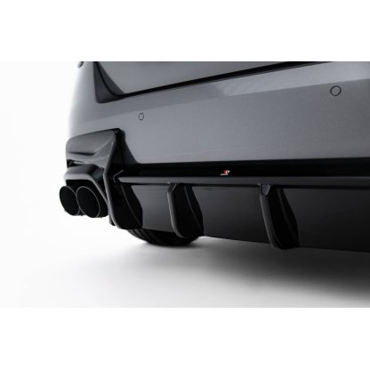 Maxton Design vložka zadního nárazníku pro BMW řada 1 F70, černý lesklý plast ABS, M135i