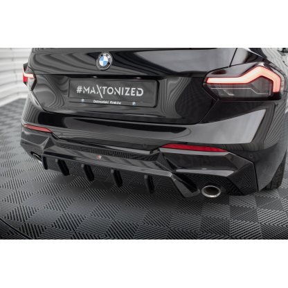 Maxton Design vložka zadního nárazníku pro BMW řada 2 G42 Standard, černý lesklý plast ABS