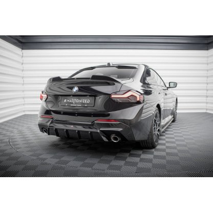 Maxton Design vložka zadního nárazníku pro BMW řada 2 G42 Standard, černý lesklý plast ABS