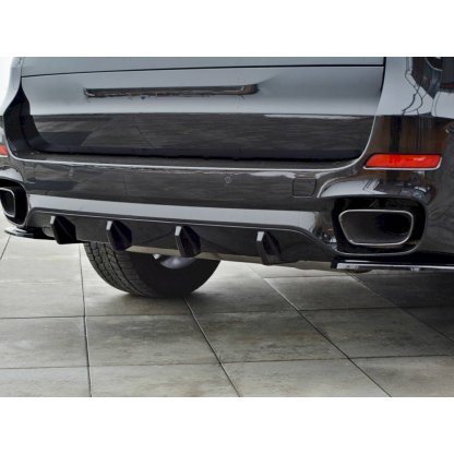 Maxton Design vložka zadního nárazníku pro BMW X5 F15, černý lesklý plast ABS
