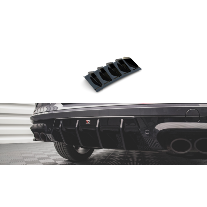 Maxton Design vložka zadního nárazníku pro Cupra Formentor, černý lesklý plast ABS