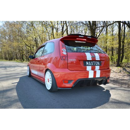 Maxton Design vložka zadního nárazníku pro Ford Fiesta ST Mk6, černý lesklý plast ABS