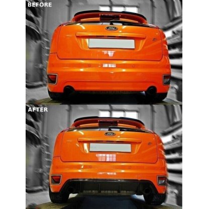 Maxton Design vložka zadního nárazníku pro Ford Focus ST Mk2, černý lesklý plast ABS