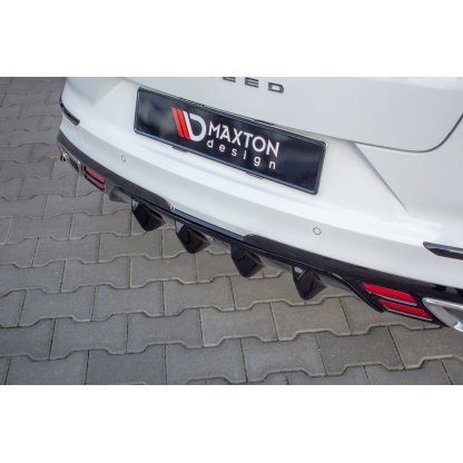 Maxton Design vložka zadního nárazníku pro Kia Cee'd Mk 3/ProCeed GT, černý lesklý plast ABS