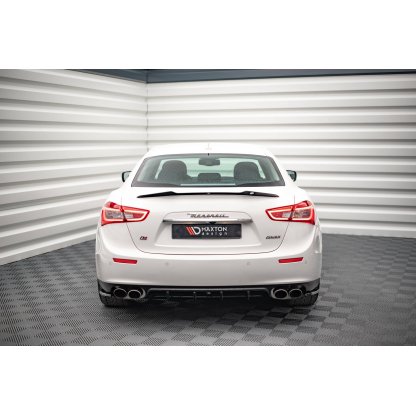 Maxton Design vložka zadního nárazníku pro Maserati Ghibli Mk3, carbon-Look