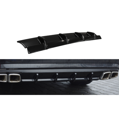 Maxton Design vložka zadního nárazníku pro Mercedes třída E w212/AMG, carbon-Look