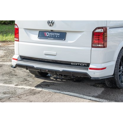 Maxton Design vložka zadního nárazníku pro Volkswagen T6, černý lesklý plast ABS