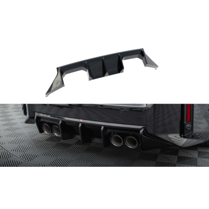 Maxton Design vložka zadního nárazníku ver.1 pro BMW M2 G87, černý lesklý plast ABS