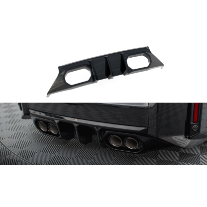 Maxton Design vložka zadního nárazníku ver.2 pro BMW M2 G87, černý lesklý plast ABS