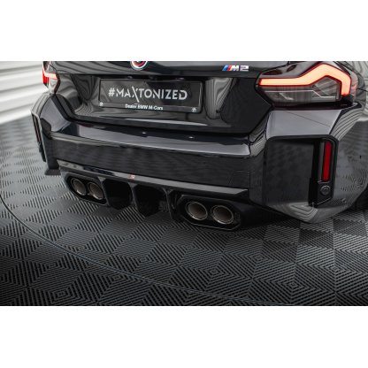 Maxton Design vložka zadního nárazníku ver.2 pro BMW M2 G87, černý lesklý plast ABS