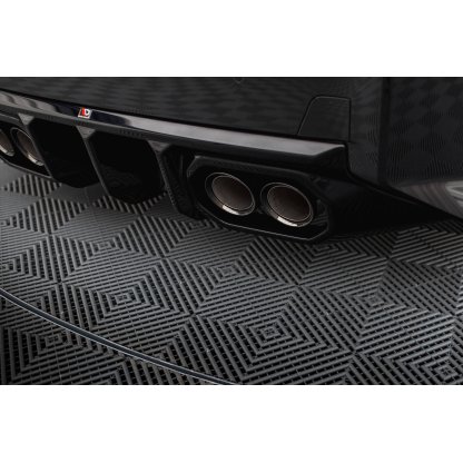Maxton Design vložka zadního nárazníku ver.2 pro BMW M2 G87, černý lesklý plast ABS