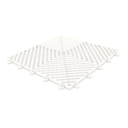 Maxton Floor modulární plastová podlaha, dlaždice 33,3 cm x 33,3 cm, barva: bílá