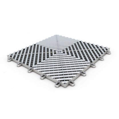 Maxton Floor modulární plastová podlaha, dlaždice 33,3 cm x 33,3 cm, barva: světle šedá