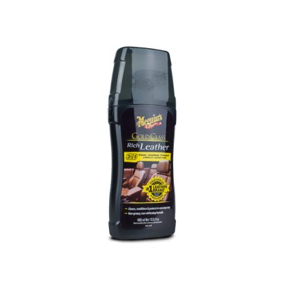 Meguiar's Gold Class Rich Leather Cleaner/Conditioner - čistič a kondicionér na přírodní i umělou kůži, 400 ml