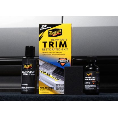 Meguiar's Heavy Duty Trim Restoration Kit - sada na oživení a ochranu nelakovaných plastů v exteriéru