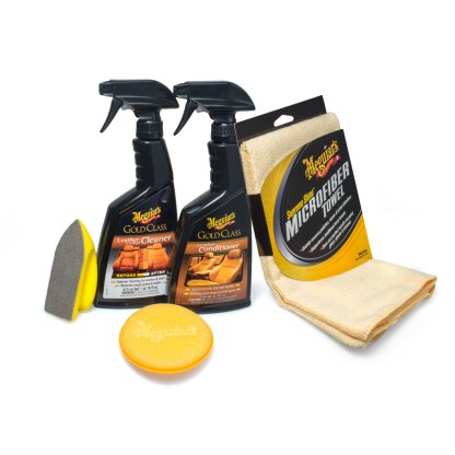 Meguiar's Leather Care Kit - kompletní sada na čištění a ochranu kožených povrchů
