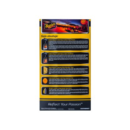 Meguiar's Leather Care Kit - kompletní sada na čištění a ochranu kožených povrchů