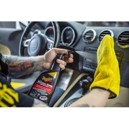 Meguiar's Natural Shine Vinyl & Rubber Protectant - ochrana interiérových plastů, přirozený vzhled (nedodává lesk), 473 ml