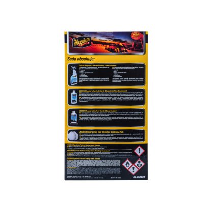 Meguiar's Perfect Clarity Glass Care Kit - sada na kompletní péči, leštění a ochranu skleněných povrchů