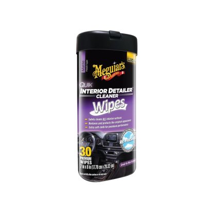 Meguiar's Quik Interior Detailer Wipes - ubrousky na údržbu interiérových povrchů, matný vzhled, 25 ks