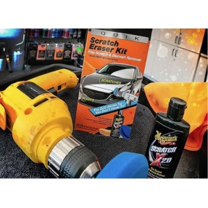 Meguiar's Quik Scratch Eraser Kit - sada pro lokální odstranění defektů laku