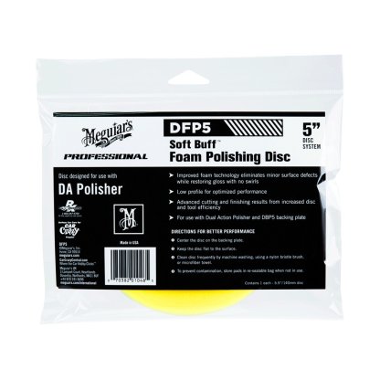 Meguiar's Soft Buff Foam Polishing Disc 5" - lešticí kotouč pro DA leštičku (střední), 5palcový