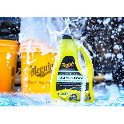 Meguiar's Ultimate Wash & Wax - luxusní, nejkoncentrovanější autošampon s příměsí karnauby a polymerů, 1420 ml