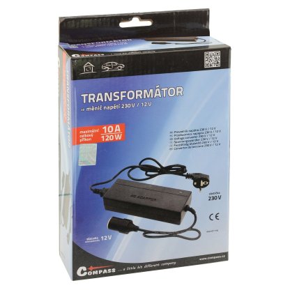 Měnič napětí, 220V/12V, 10Amp, 07116