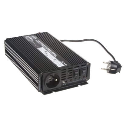 Měnič napětí UPS 600W 12/230V + nabíječka 12V/10A