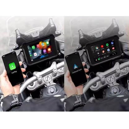 Monitor 5" na motocykl s Apple CarPlay, Android auto, Bluetooth, USB, micro SD, TPMS
