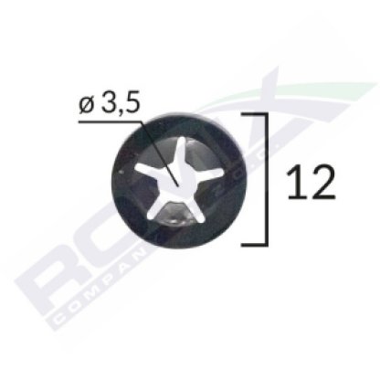 Montážní plíšek uni. 4mm ( balení 25ks)