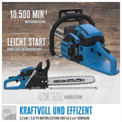 Motorová řetězová pila Güde KS 450-55 - GU95044