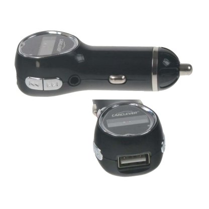 MP3/FM modulátor bezdrátový s USB/AUX vstup do CL, USB nabíječka
