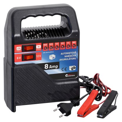 Nabíječka autobaterií 8 Amp 6/12 V, 07138