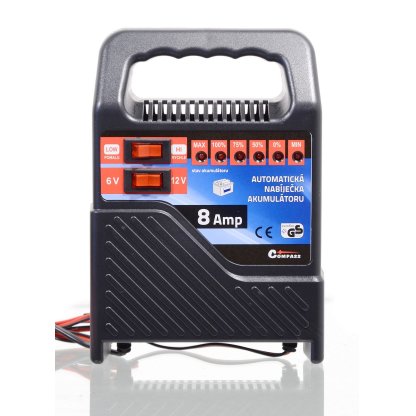Nabíječka autobaterií 8 Amp 6/12 V, 07138