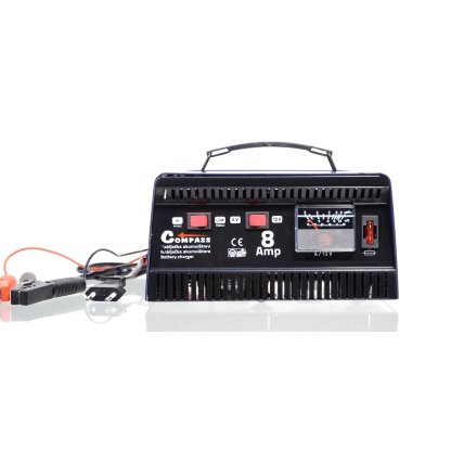 Nabíječka autobaterií 8Amp 6/12V TUV/GS METALLIC, 07148