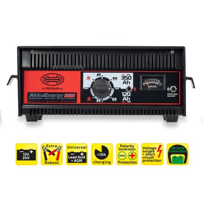 Nabíječka autobaterií HEYNER 30Amp 30-350Ah 12/24V, 933080