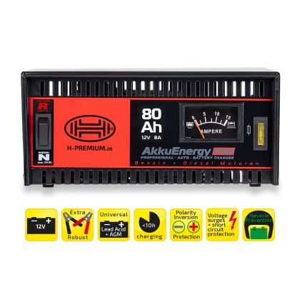 Nabíječka autobaterií HEYNER 8Amp 18-80Ah 12V, 930800