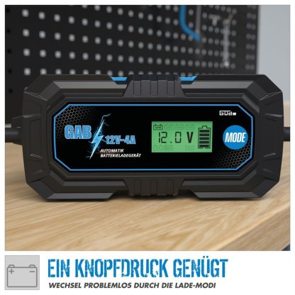 Nabíječka baterií Güde GAB 12V/6V-4A, 4-120 Ah - GU85145