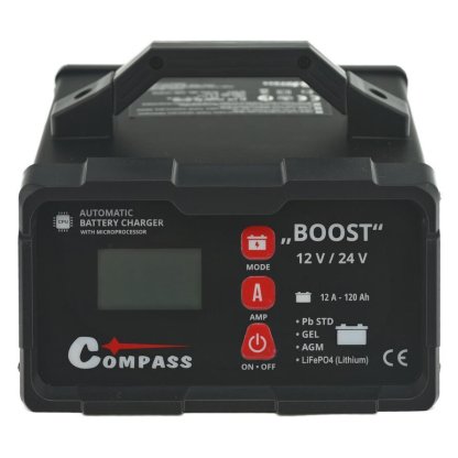Nabíječka BOOST 10Amp microprocesor 12/24V PB/GEL/AGM/LiFePO4, 07139