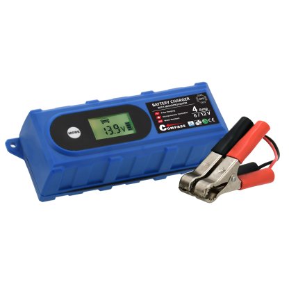 Nabíječka mikroprocesor 4Amp 6/12V Pb/GEL LCD display, 07146