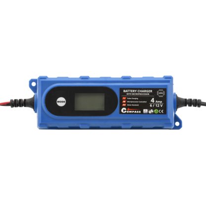 Nabíječka mikroprocesor 4Amp 6/12V Pb/GEL LCD display, 07146