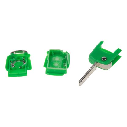 Náhr. obal klíče pro Škoda, VW, Seat, 3-tlačítkový, zelený