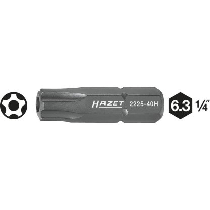 Nástavce (bity) s profilem pěticípé hvězdy 2225-40H Hazet