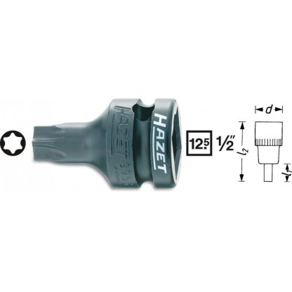 Nástrčná hlavice silová TORX® 1/2" 995S-T40 Hazet - HA047680