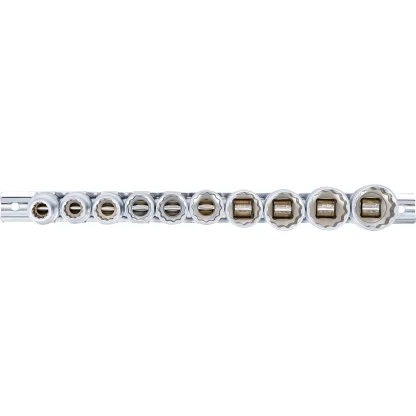 Nástrčné hlavice dvanáctihranné 1/2", 10 kusů, BGS - B9114