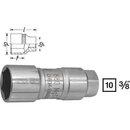 Nástrčný klíč na zapalovací svíčky 3/8" - HA040872 (880MGT)